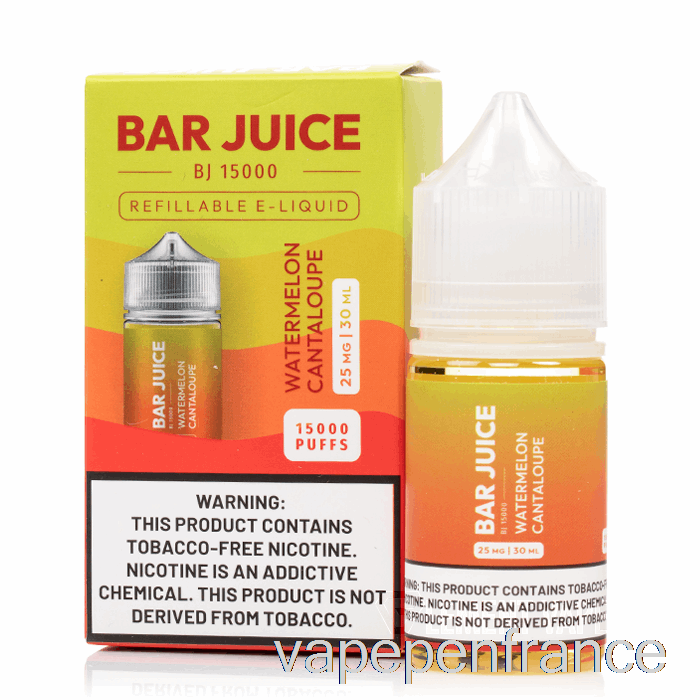 Cantaloup Pastèque - Jus De Barre - 30 Ml 25 Mg Stylo Vape